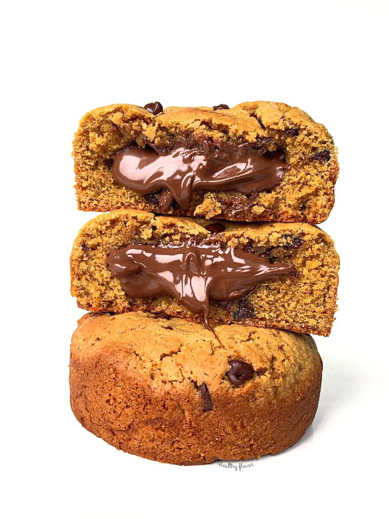 Maxi Cookie - tout chocolat, coeur pâte à tartiner - Flavie's&Co